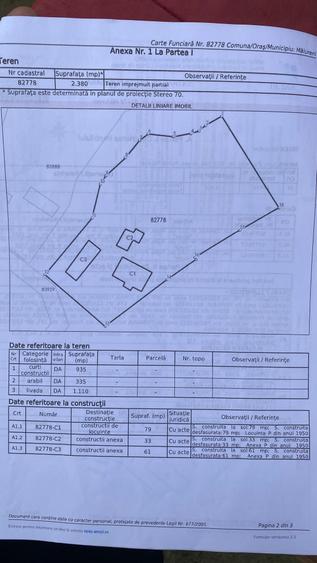 Casă individuală cu 3 camere cu Teren 2380 Mp în Zărnești