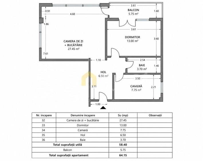 Apartament de inchiriat | 3 camere | Parcare | Floresti, zona Valea Ga - 1