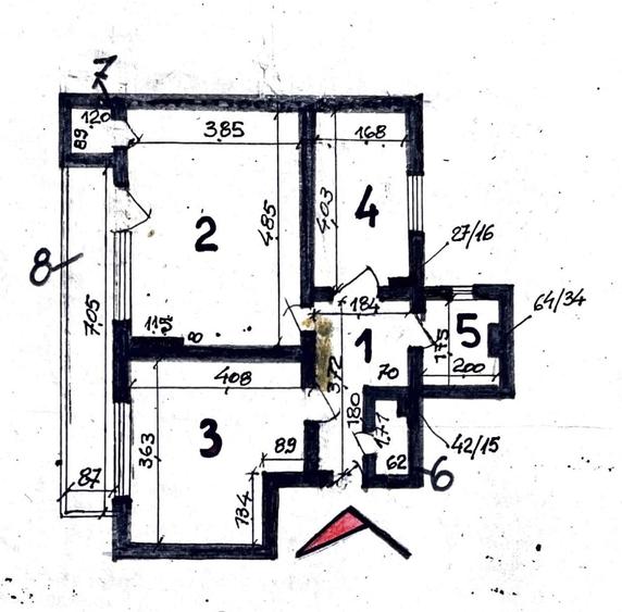 Apartament cu 2 camere în Cișmigiu