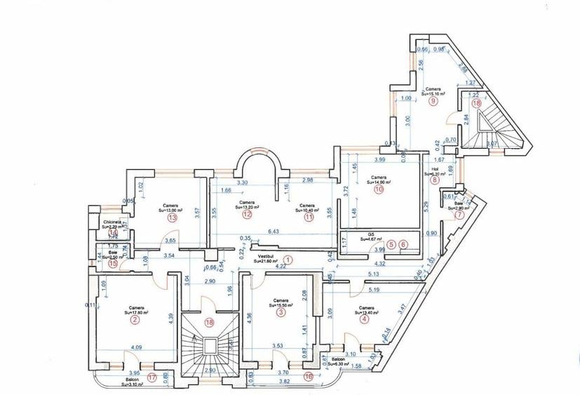Apartament cu 4 camere în Kiseleff