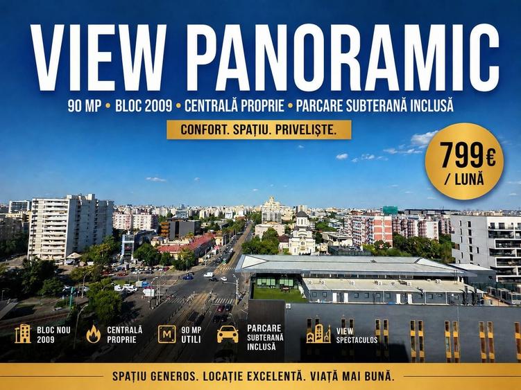 Apartament 90 mp | Bloc 2009 | Centrală proprie | Parcare subterană | - 10