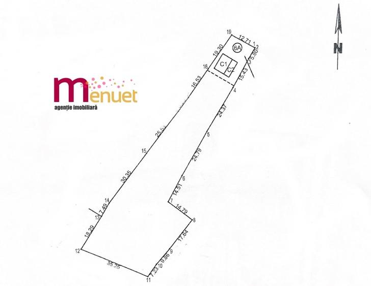Teren Construcții intravilan de 2855 mp, în Cataloi