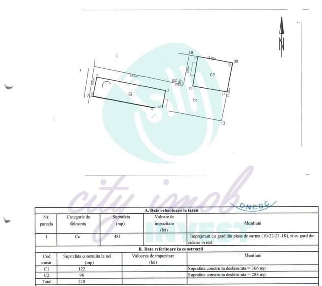 Casă individuală cu 13 camere cu Canalizare în Plevnei