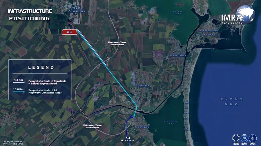 Teren Construcții extravilan de 812800 mp, în Mihail Kogălniceanu