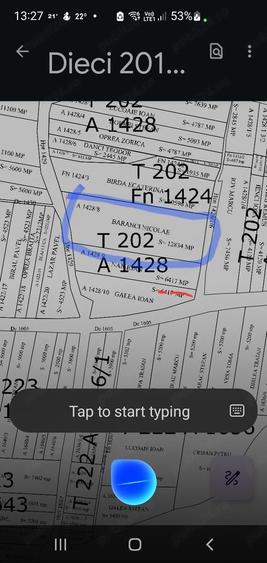 Teren de 12834 mp, în Dieci