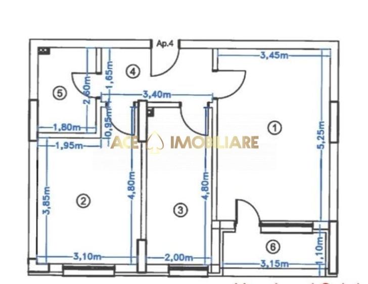 Apartament cu 2 camere decomandat, mobilat în Pipera
