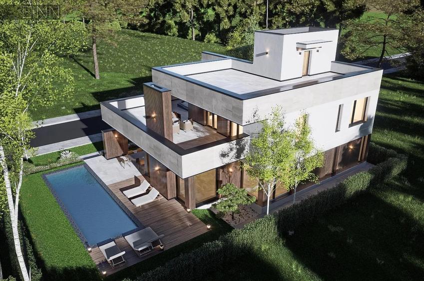 Casă individuală cu 5 camere decomandat cu Piscina în Pipera