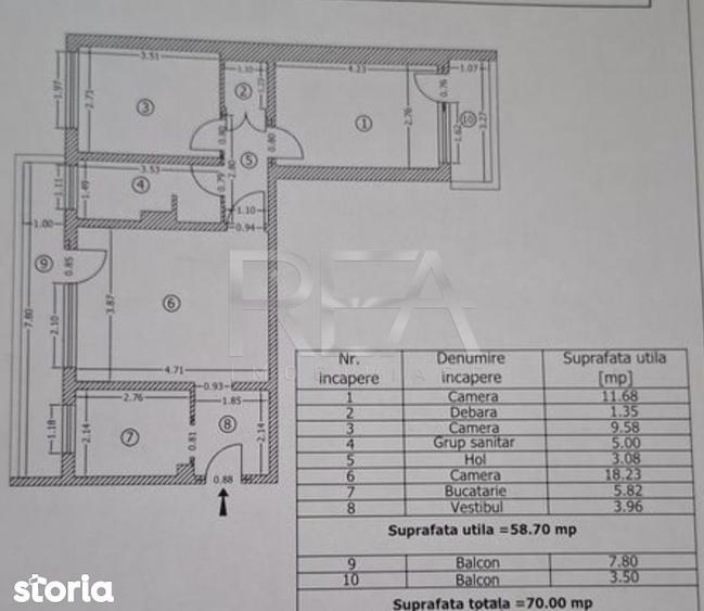 Apartament cu 3 camere semidecomandat, mobilat în Drumul Taberei — fotografia 3