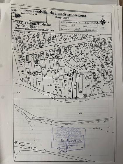 Teren Construcții intravilan de 1345 mp, în Ștefăneștii de Sus