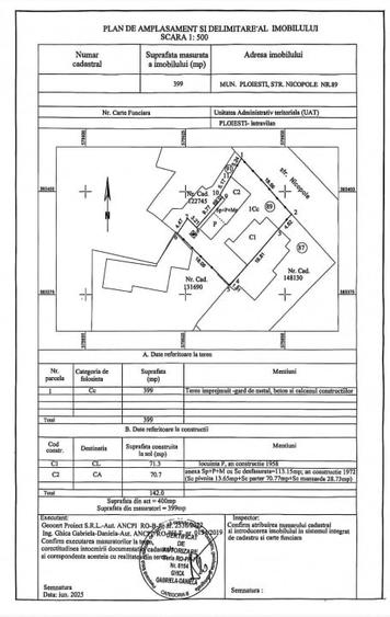 Casă individuală cu 6 camere cu Teren 400 Mp în Traian