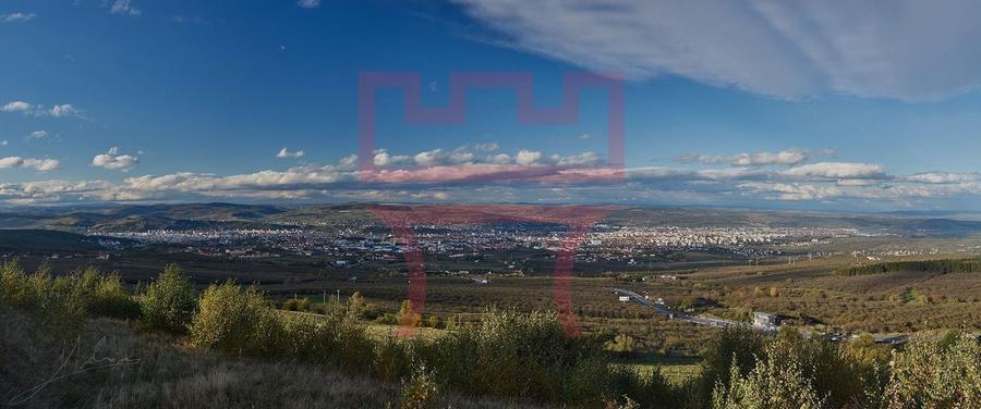 Teren  cu PUZ  Feleacu 2.800mp parcelabil/ 4 utilități asfalt panorama - 4