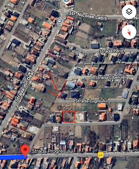 Teren de vanzare de 500 mp , pret / parcela .Usor neg - 5