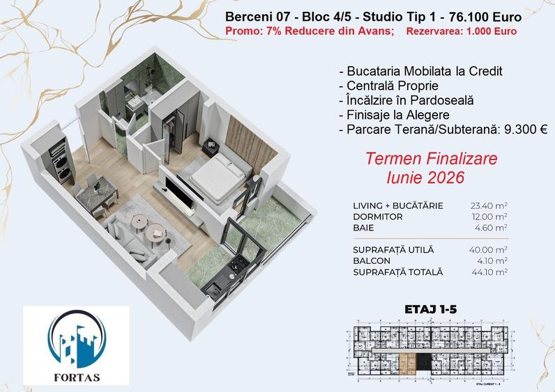 Studio perfect de investitie sau locuit! Locatie la 15 minute de Metrou Berceni! - 9