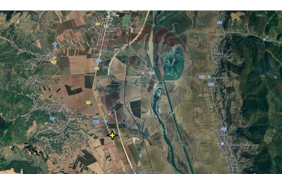 Teren intravilan de vanzare Faraoani  jud. Bacau cu deschidere la E85 - 4