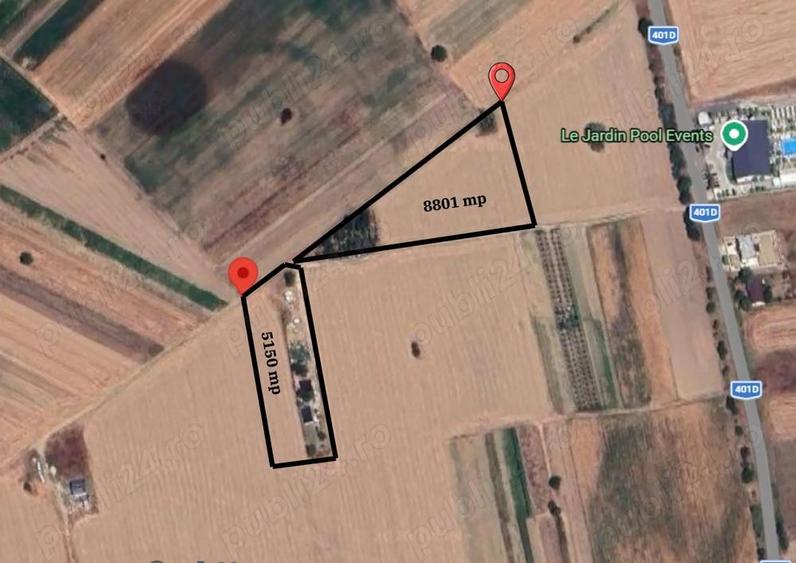 SUPER OFERTA | 8.801 mp intravilan | 10 euro mp | Investi?ie rara - 1