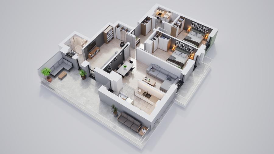 Apartament 4 camere, ansamblu exclusivist, parc, boxe și parcari disponibile - 3