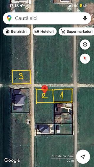 Teren intravilan Berceni - Vidra / curent si gaze la poarta - 3