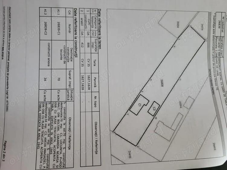 Casa+teren 1300m2 Bradeanu - 2