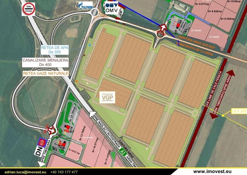 LOCATIE UNICAT. 15.000 mp langa Autostrada A1.  Cu acces direct din giratie. - 2