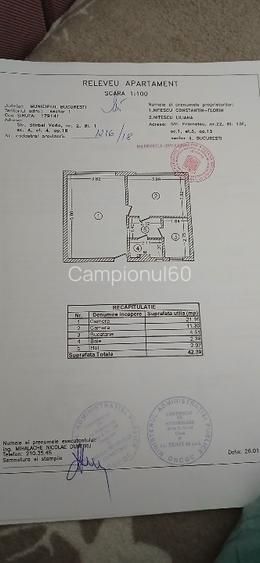Apartament  2camere Sala  Palatului