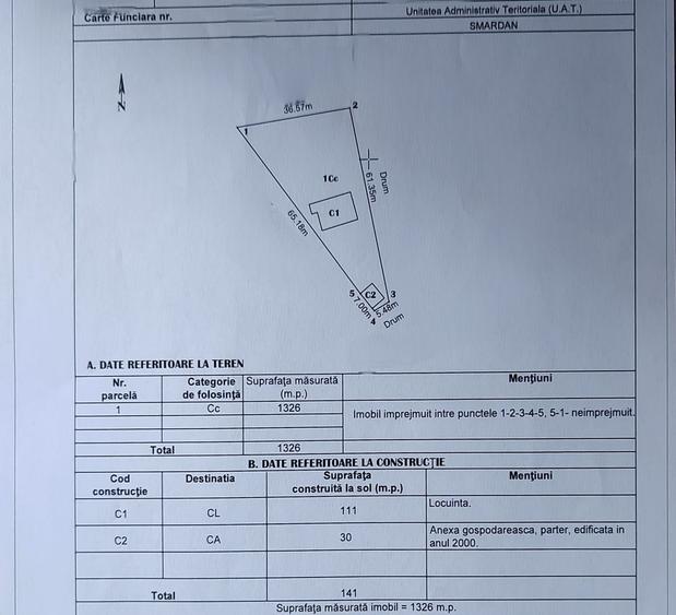 85.000 Euro- casa +magazin+garaj in com Smardan, sat Cismele, - 7