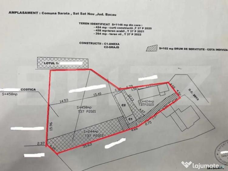 Vind Casa in Saco?u Mare, Com.Darova! Cu o suprafa?a d - 4