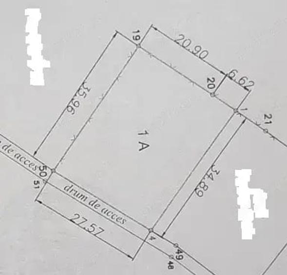 Teren de 977 mp, în Cetății
