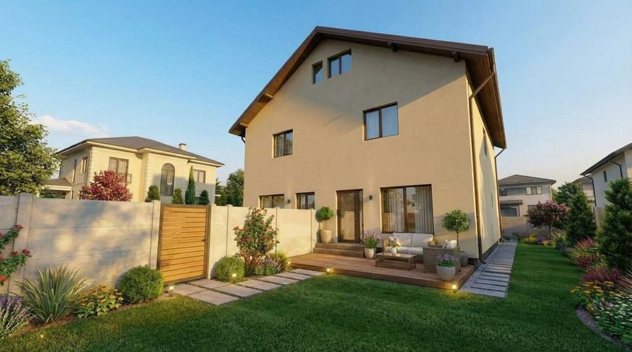 Case individuale unite, 4 camere, toate utilitatile, STB, Comision 0 - 9