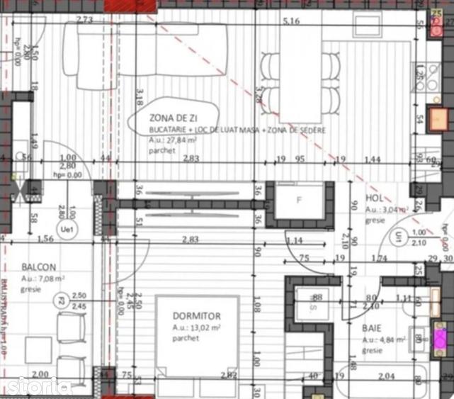 Apartament 2 camere | etaj intermediar | semifinisat | WEST PEAK - 1