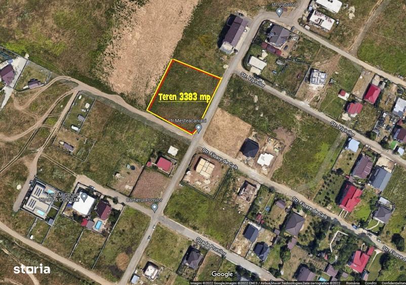 Teren 3383 mp Magurele,Ilfov direct proprietar pret 50euro/mp+TVA - 8