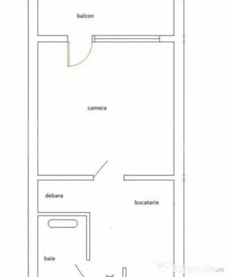 Garsonieră decomandată în Tudor