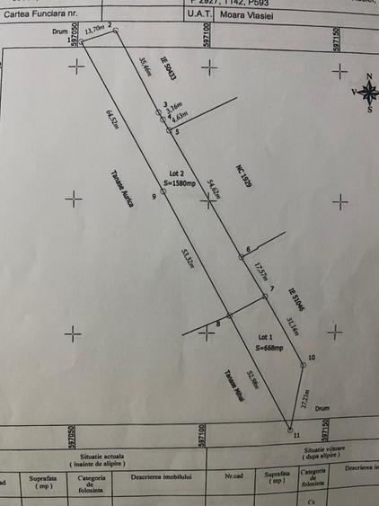 Teren Construcții intravilan de 2248 mp, în Moara Vlăsiei