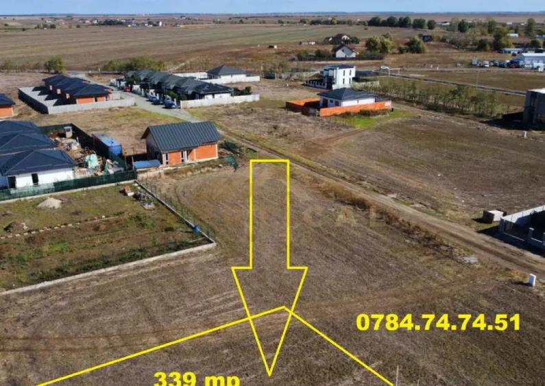 Teren intravilan cu UTILITATI - 339 mp - comuna Berceni - 1