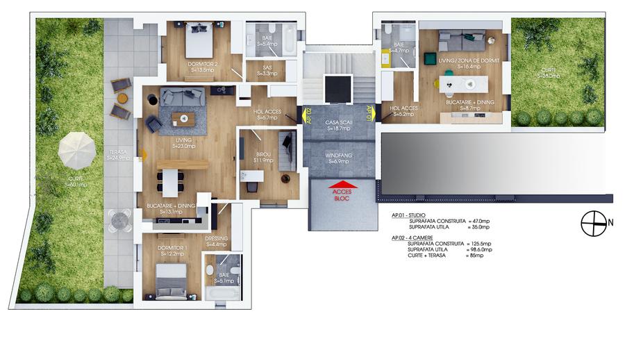 Teren 535 mp cu proiect si autorizatie – Damaroaia - 0% comision - 4