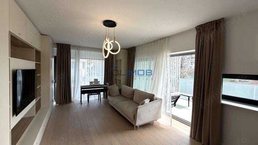 Apartament 2 camere de inchiriat Aviatiei bloc boutique 2022, terasa 16 mp - 1