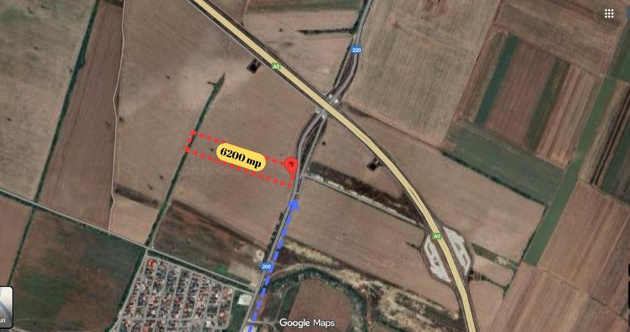 Teren intravilan cu acces direct la DJ 200 si A0 | 6.118 mp | Ștefanestii de Sus - 1