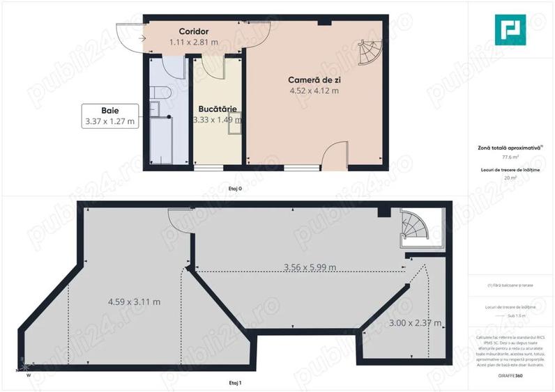 Apartament cu 2 camere, zona Dambovi?a - 1
