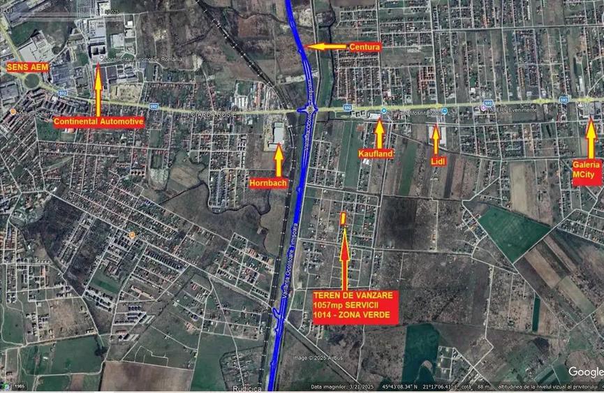 Teren comercial Mosnita, in spate la Kaufland - 1057 servicii, 1014 zona verde - 3