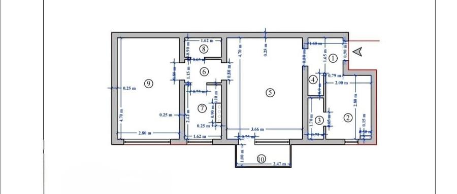 Podu Ros- Apartament 2 camere - 1
