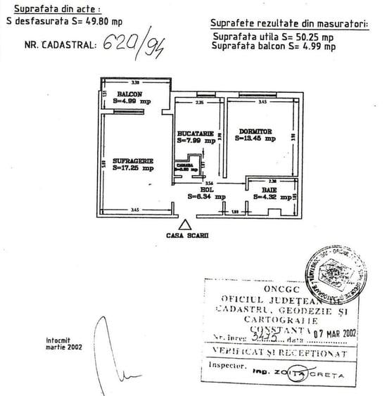 2 camere decomandate | Tomis III | Etaj 1 | Centrală proprie - 13