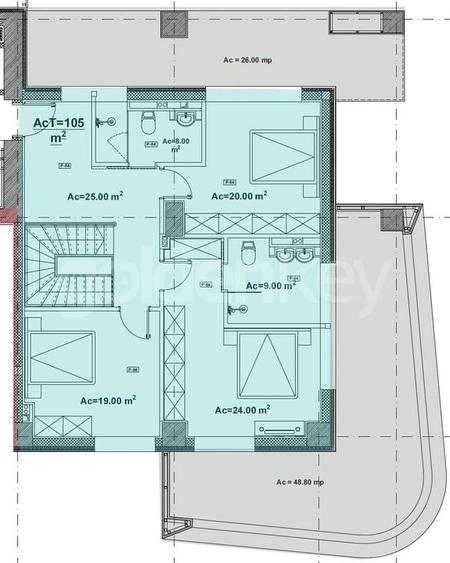 Lac Floreasca | Duplex 5 camere | 3 bai | 460mpc | gradina 175mp - 23