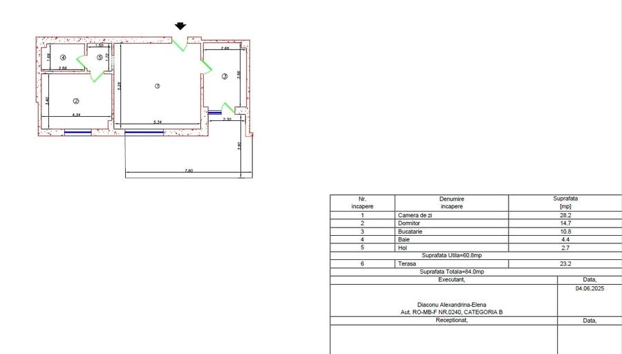 Apartament 2 camere cu curte de 85 mp in complexul Green Garden. - 2