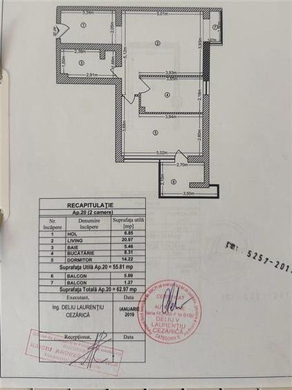 Apartament cu 2 camere decomandat, mobilat în Theodor Pallady