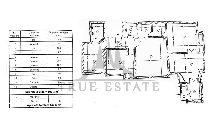 Apartament cu 4 camere in vila interbelica, singur pe etaj, in zona Eminescu - 13