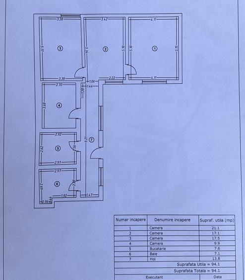 Casă cu 4 camere cu Teren 225 Mp în Rahova