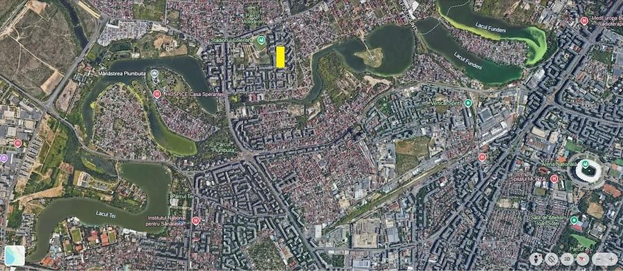 Teren de 13840 mp, în Colentina