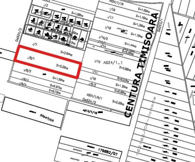 Teren Construcții extravilan de 23500 mp, în Giroc
