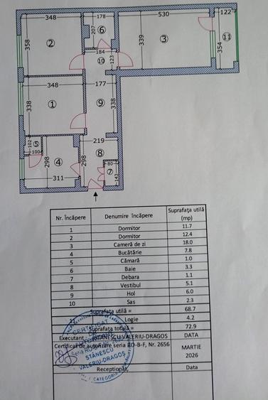 Piata Muncii metrou- Sos Mihai Bravu, etaj 3 - 10