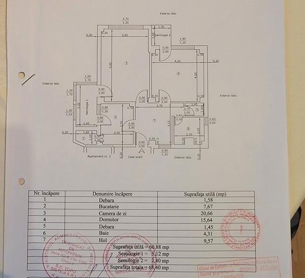Apartament 2 camere 69mp Slanic Moldova - 5