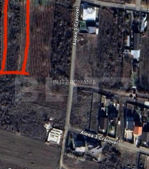 Teren 1822 mp, cu dubla deschidere, zona Carcea